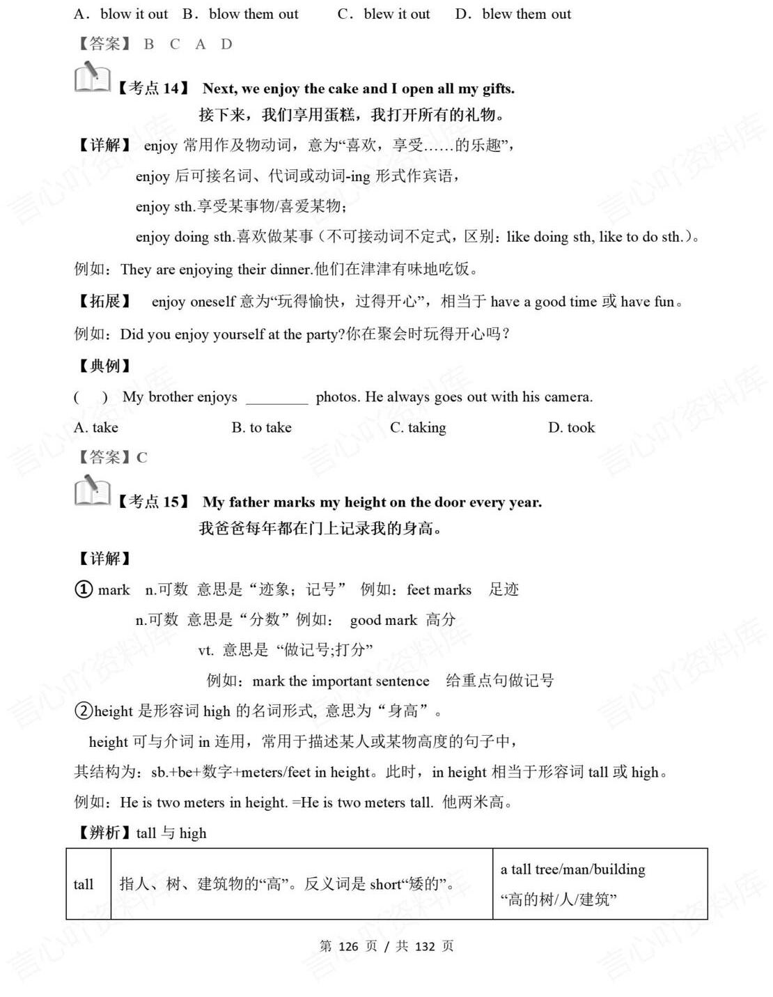 初中英语 | 新教材人教版七年级上同步知识清单（原卷解析版）插图初中英语7