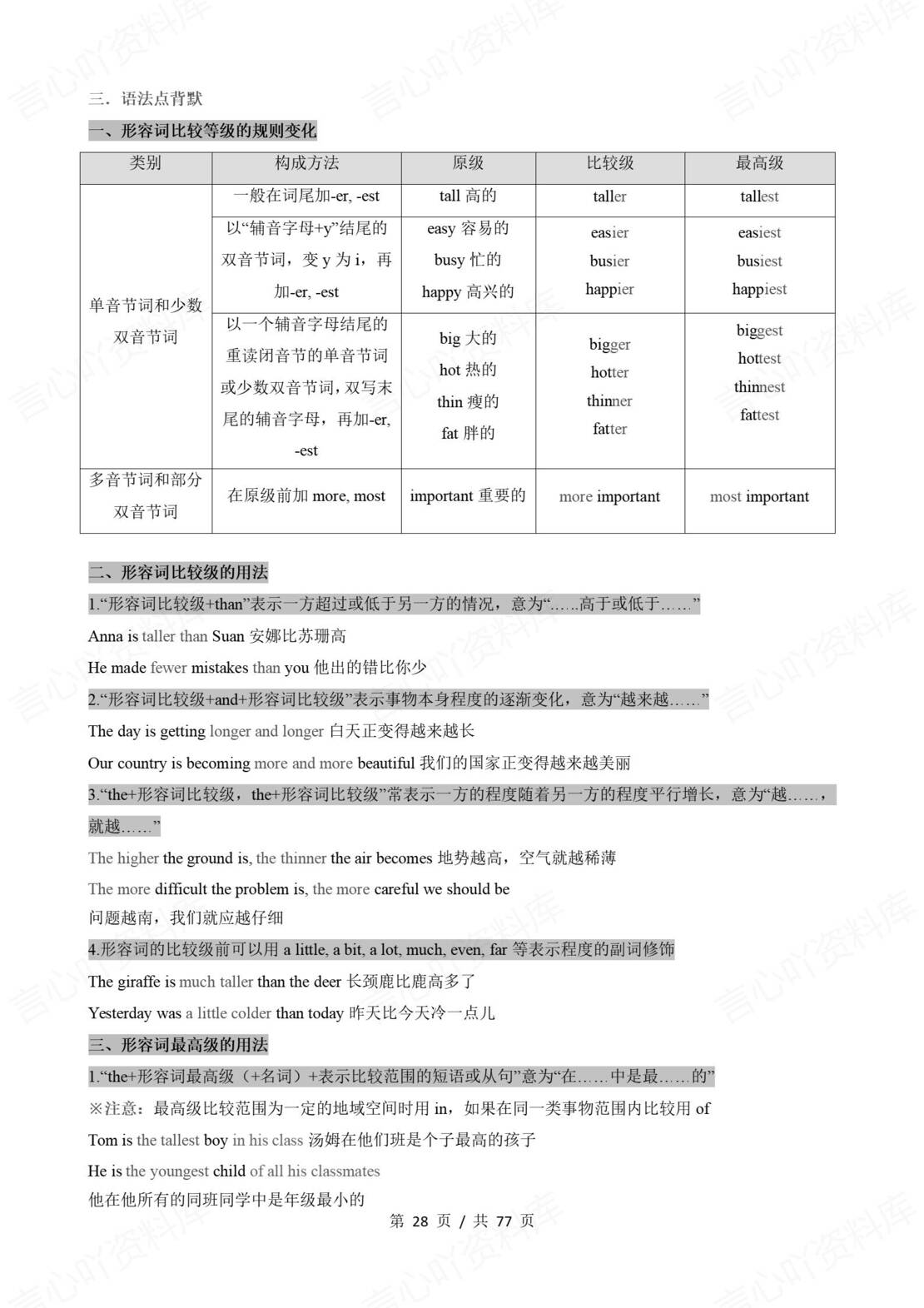 初中英语 | 牛津沪教版八年级上册步知识清单（背诵填空版）插图初中英语5