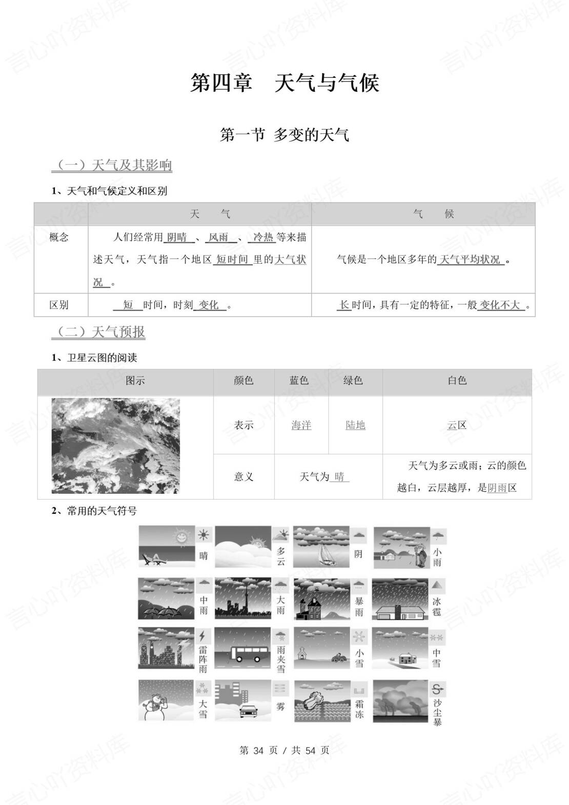 初中地理 | 新教材人教版七年级上册同步背默清单（原卷解析版）插图初中地理6