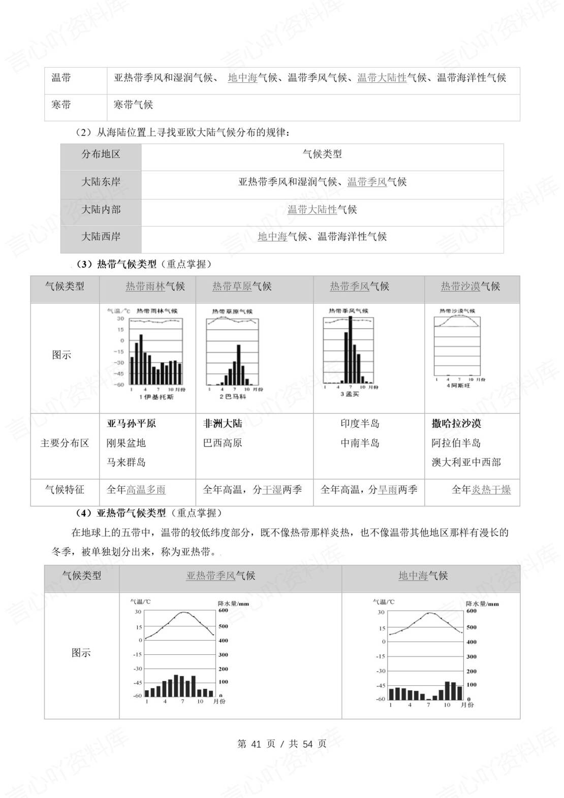 初中地理 | 新教材人教版七年级上册同步背默清单（原卷解析版）插图初中地理7