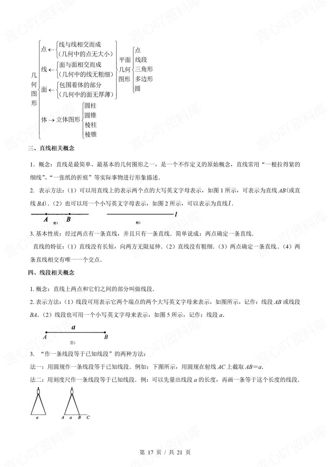 初中数学 | 新教材人教版七年级上册章节单元知识归纳总结插图初中数学7