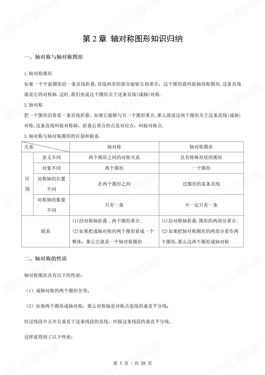 初中数学 | 苏科版八年级上单元知识归纳总结插图初中数学1