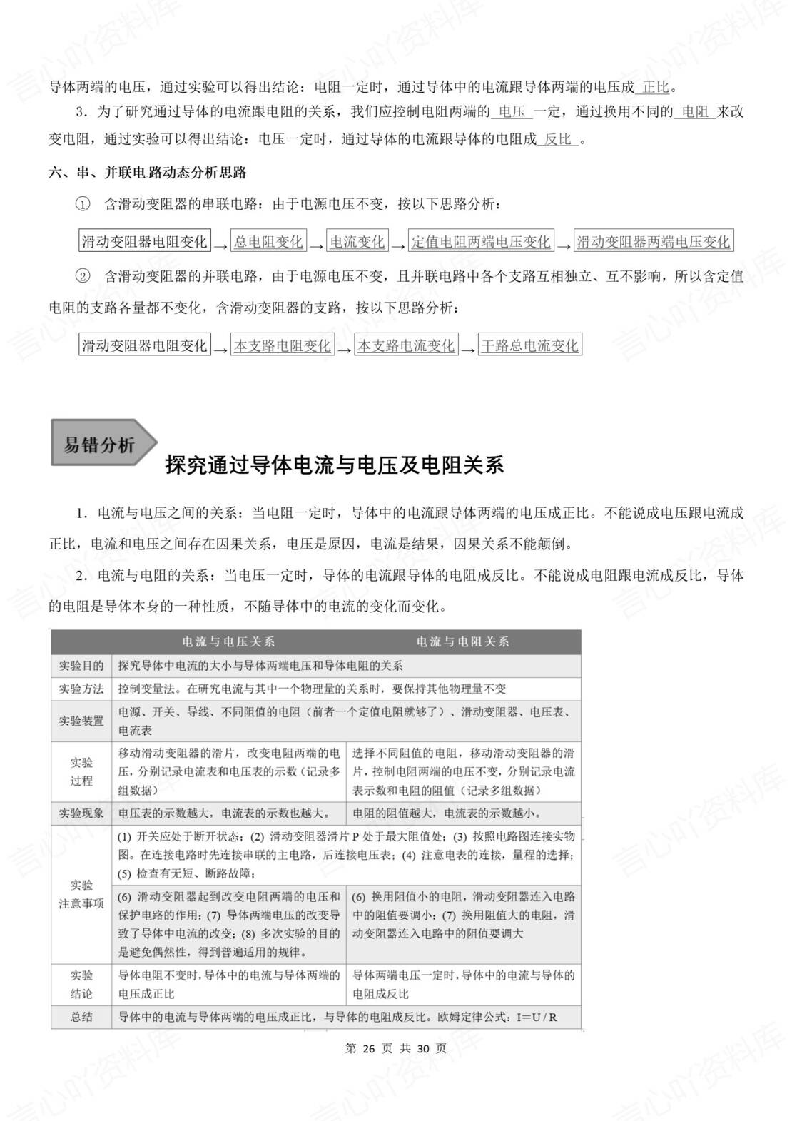 初中物理 | 九年级上册单元知识总结（苏科版）原卷解析版插图初中物理7