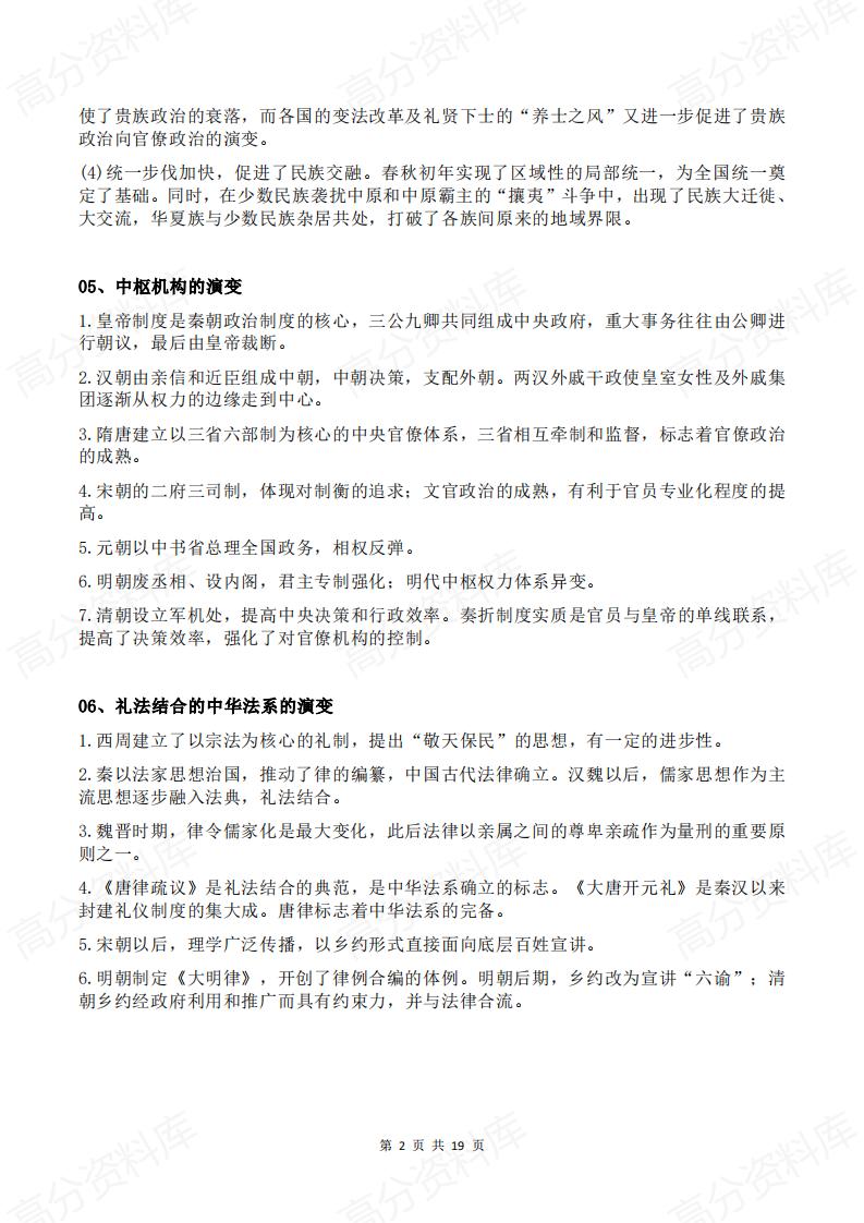 高中历史 | 高考复习60个考点重点概念插图高中历史1