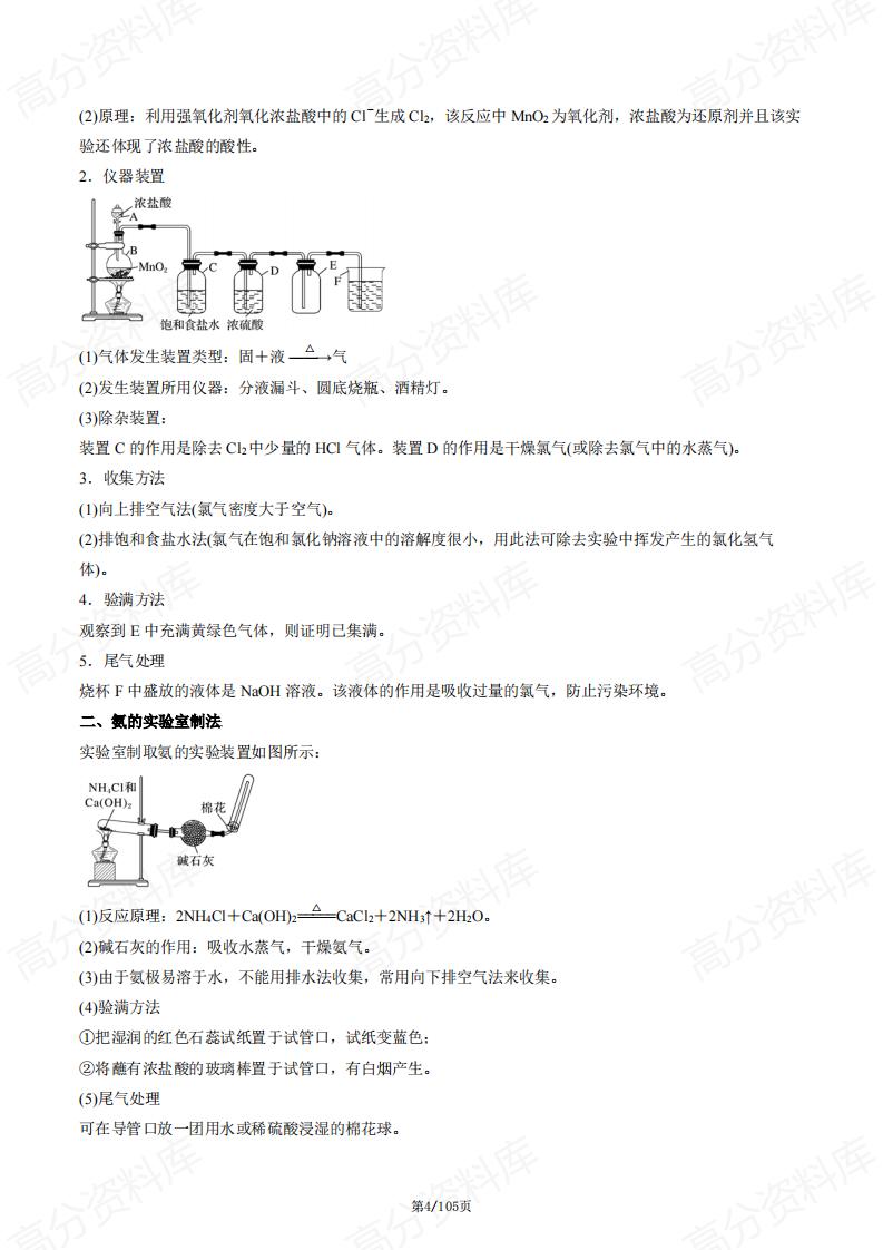 高中化学 | 课本实验考点考法例题练习插图高中化学3