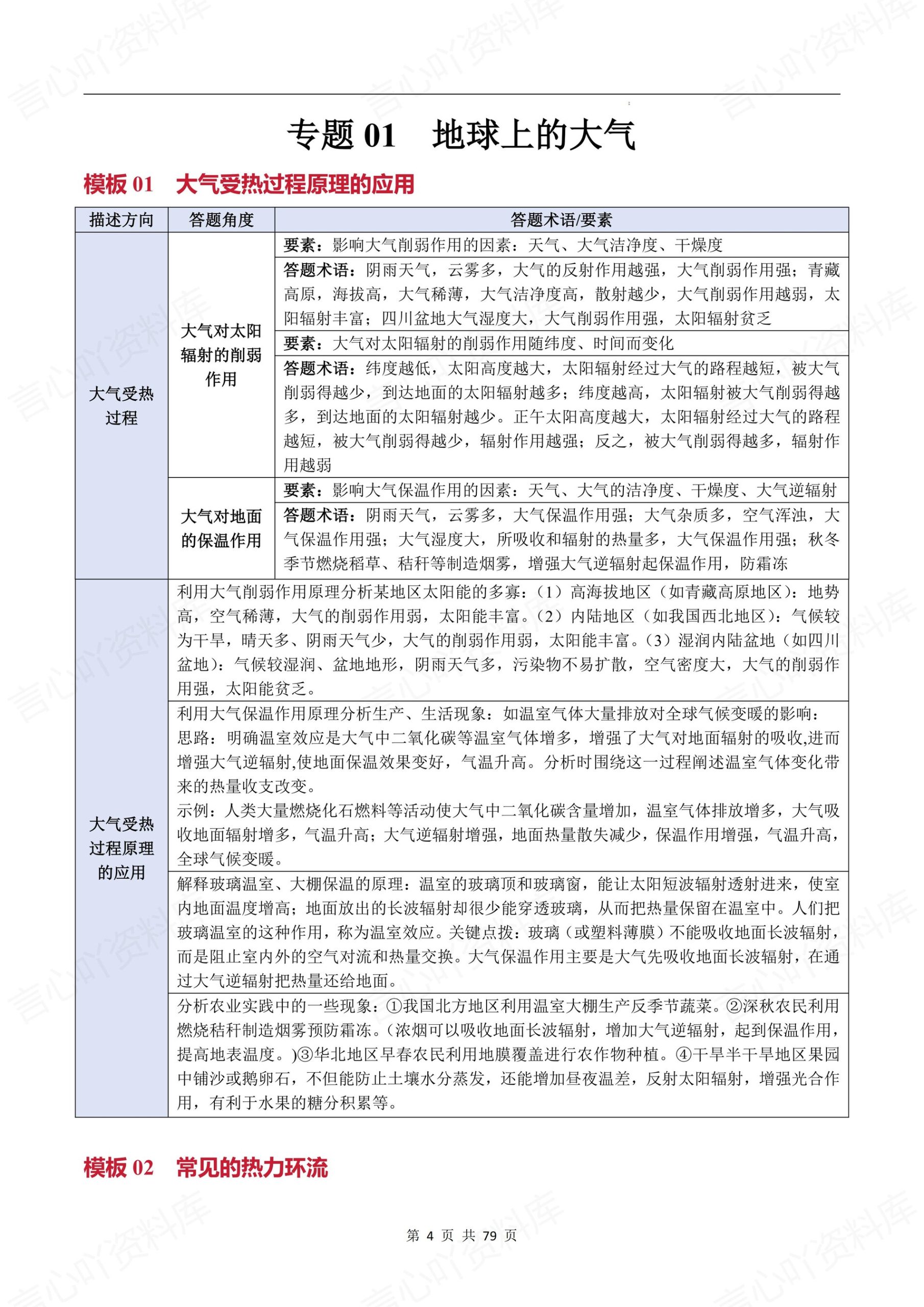 高中地理-综合题11大专题答题模板方法题型知识梳理插图高中地理3