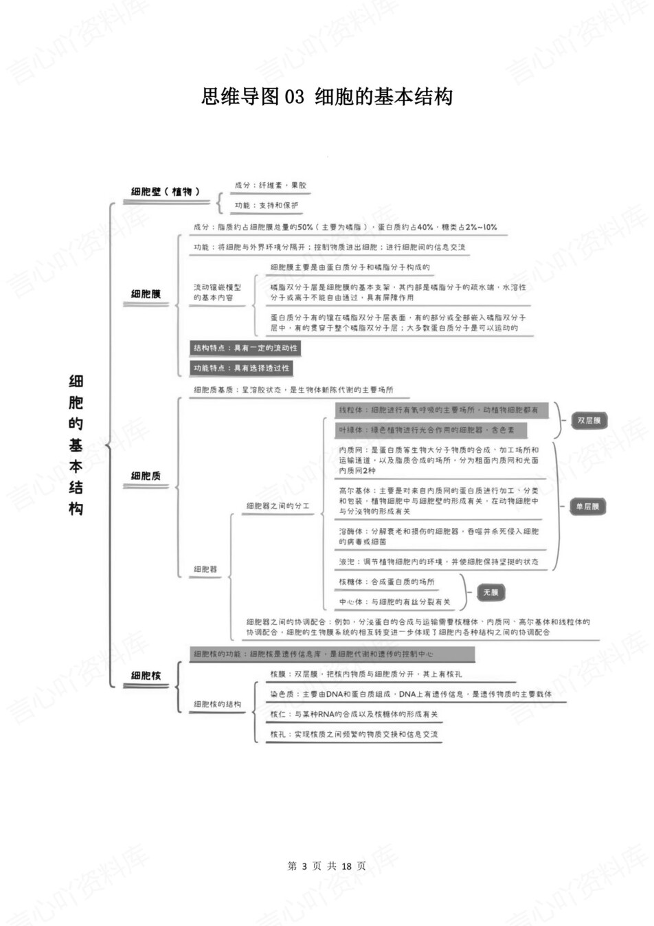 高中生物-全五册必修选必知识清单思维导图梳理插图高中生物2
