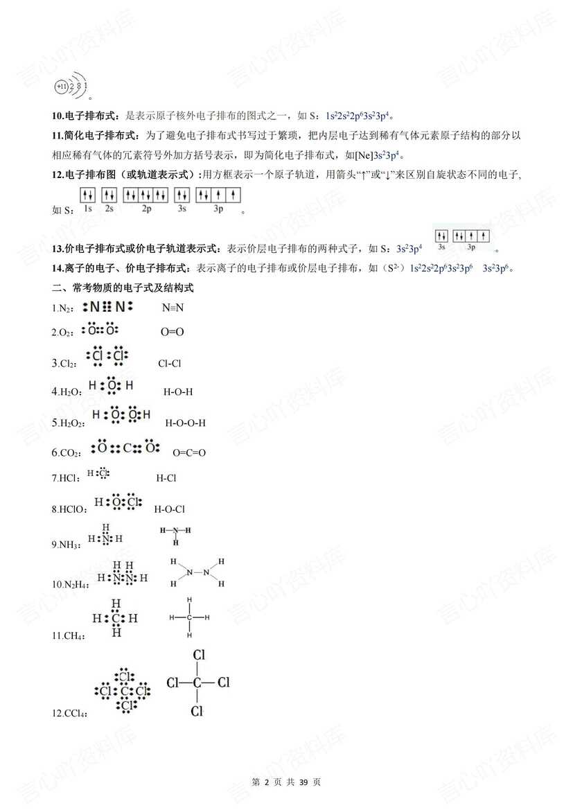 高中化学 | 高考化学9板块常考知识汇编插图高中化学1