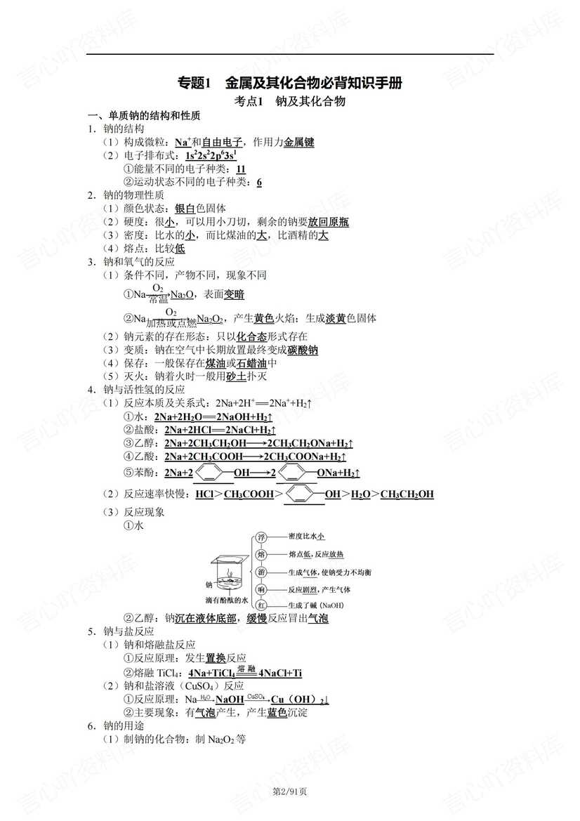 高中化学 | 九大专题高考化学复习知识汇总插图高中化学1