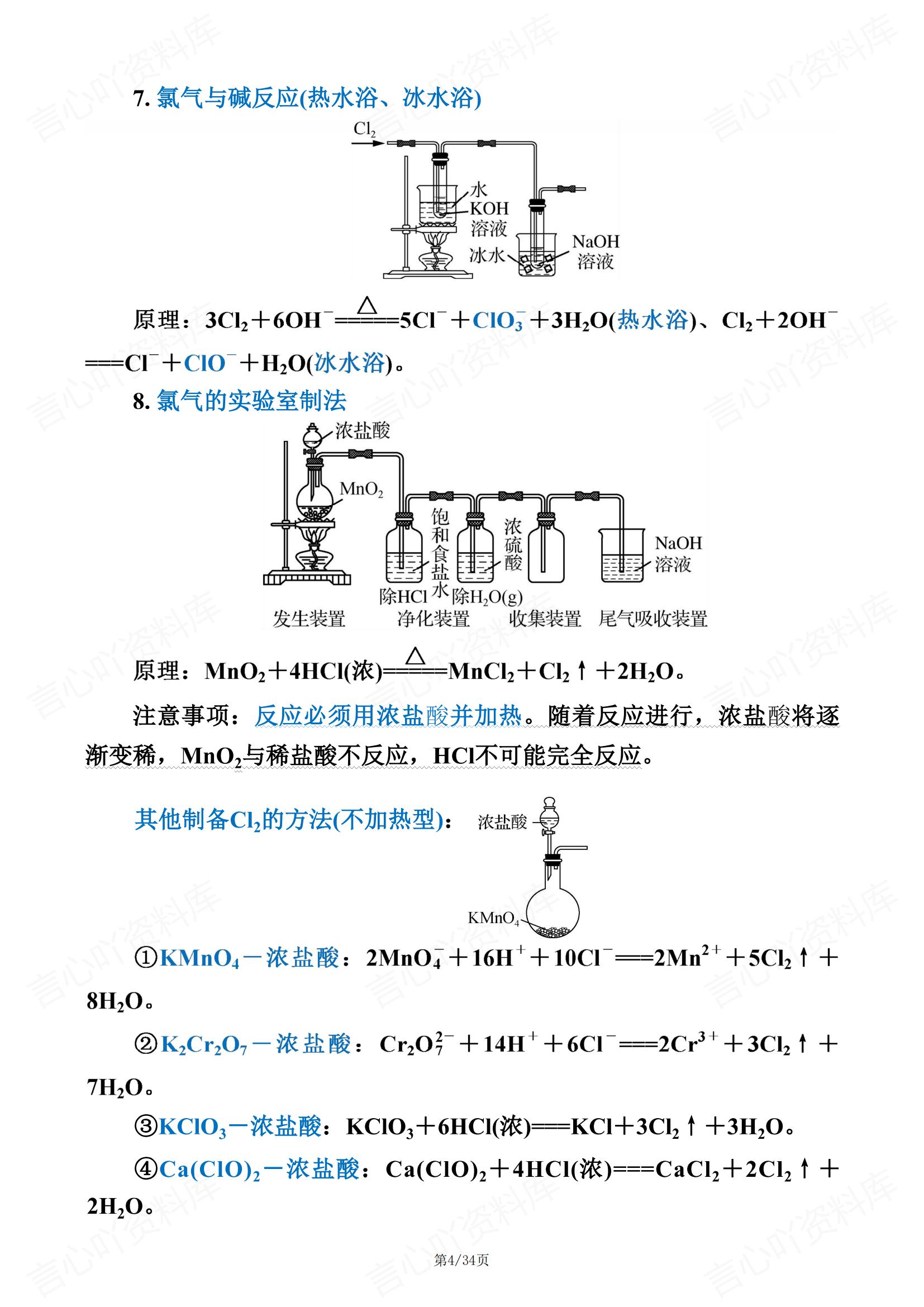 高中化学 | 全五册60个经典化学实验汇总插图高中化学3