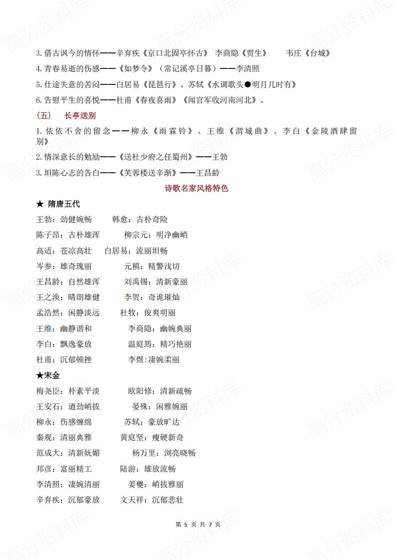 高中语文 | 高考故事哥鉴赏术语答题模板插图高中语文4