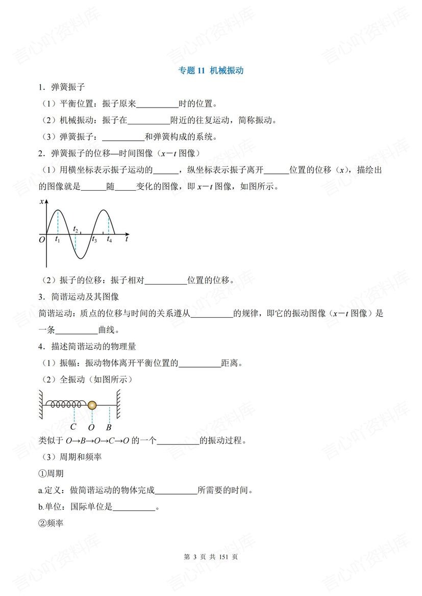 高中物理 | 高考基础知识回顾梳理填空背记插图高中物理5