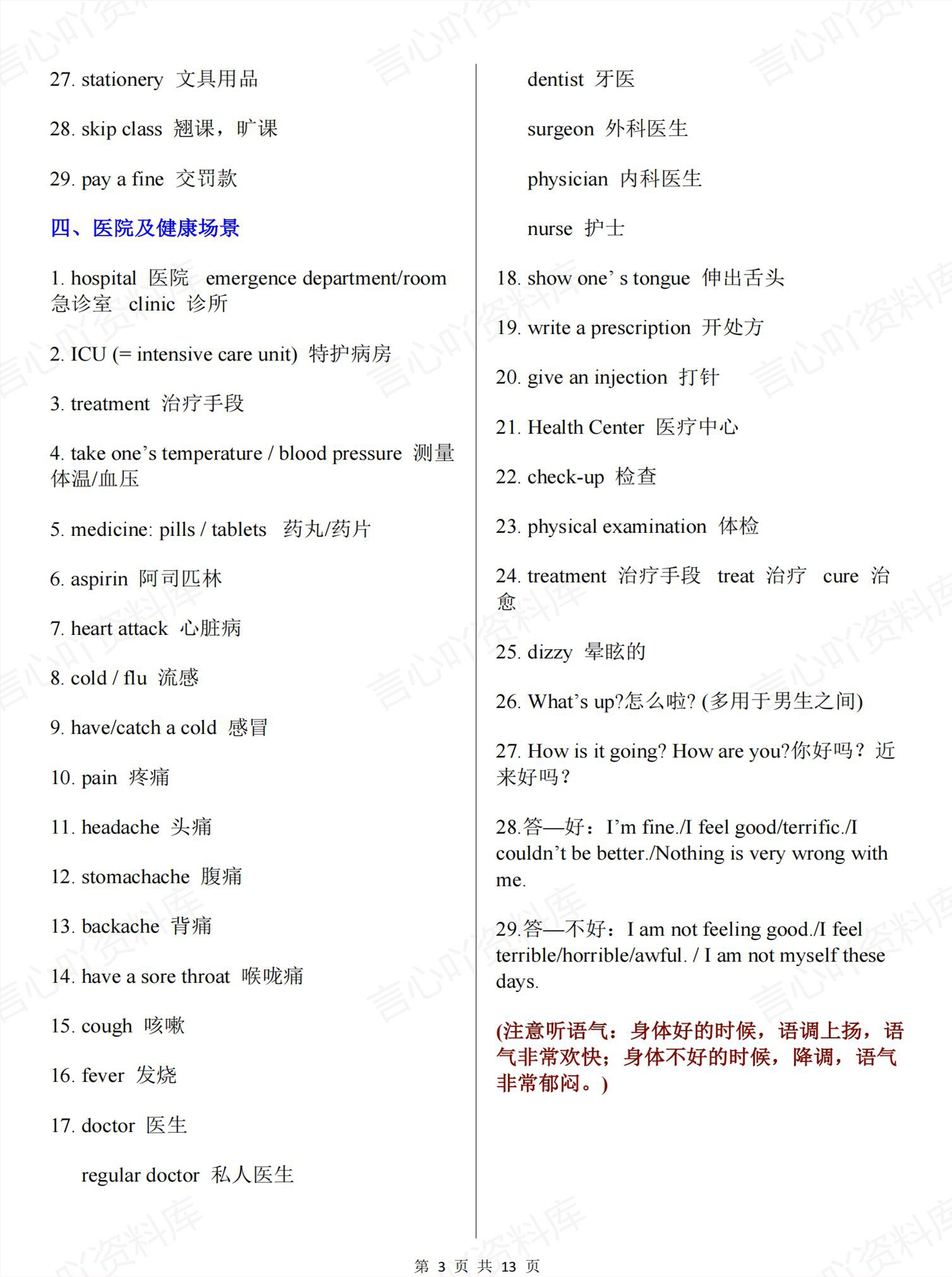 高中英语 | 高考常见16个场景分类听力词汇插图高中英语2 高中英语 | 高考常见16个场景分类听力词汇插图高中英语2