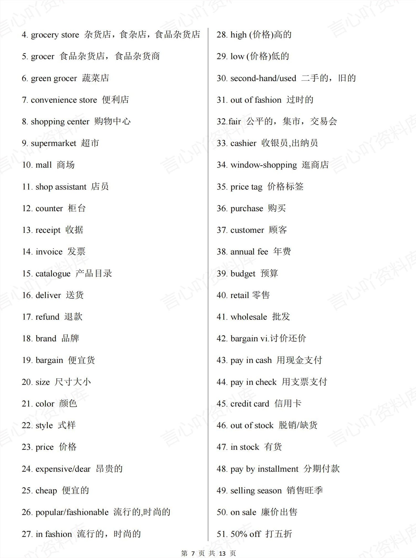 高中英语 | 高考常见16个场景分类听力词汇插图高中英语4 高中英语 | 高考常见16个场景分类听力词汇插图高中英语4