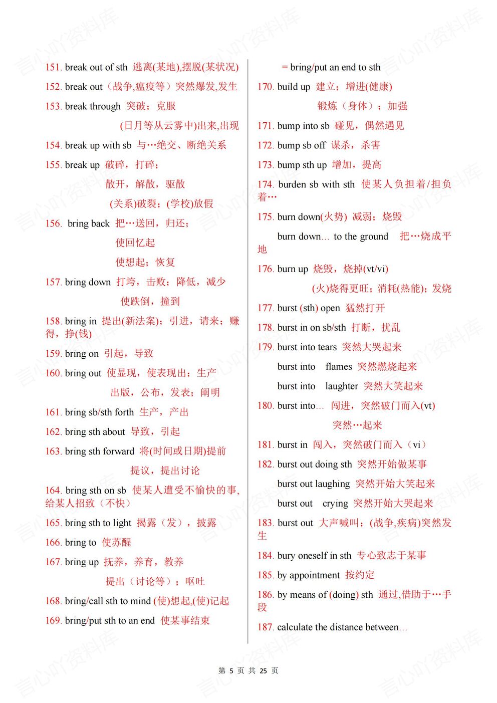 高中英语 | 外研版新教材短语汇总含翻译插图高中英语3