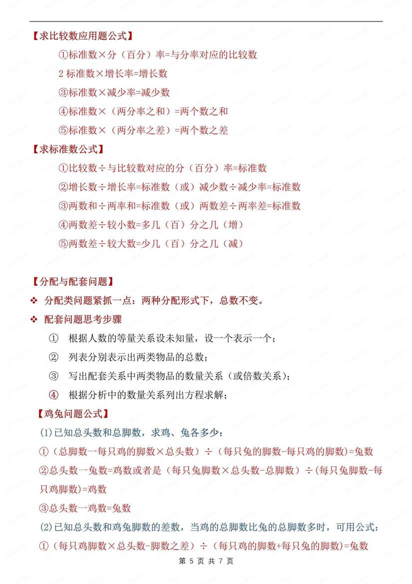 初中数学-七上应用题一元一次方程解题方法新初一上专题复习（全）插图初中数学4