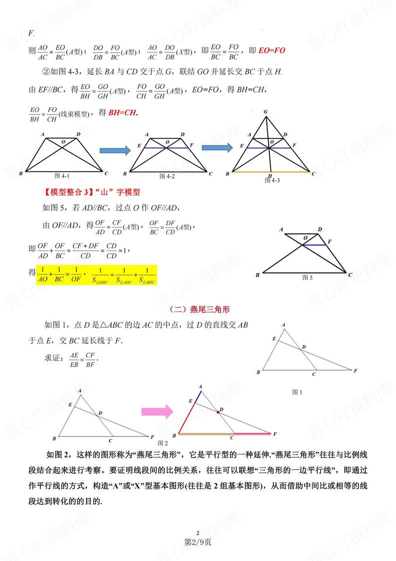 初中数学-几何模型常见的几何模型梳理中考专项复习（全）插图初中数学1