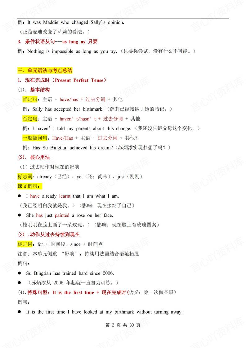 初中英语-八年级上单元重点知识总结新外研初二上U1-6插图初中英语1