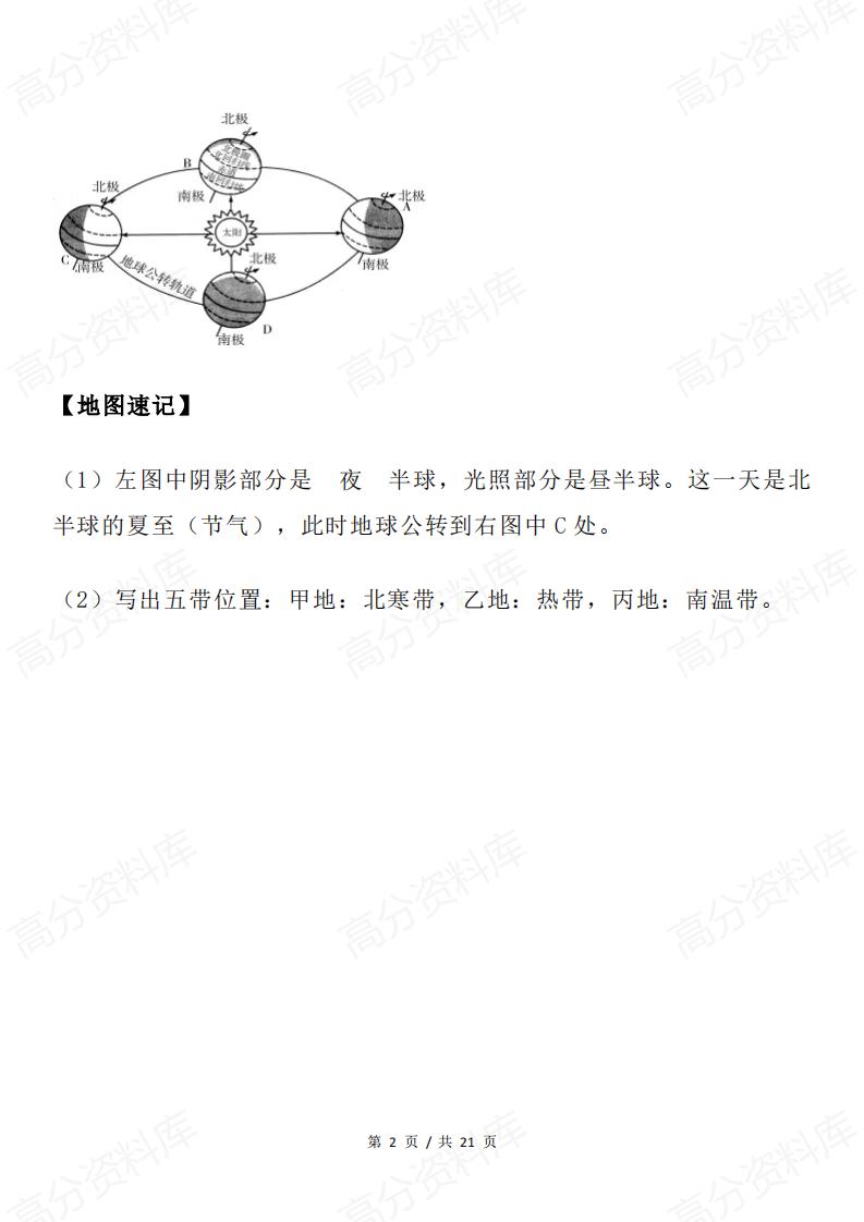 高中地理 | 区域地理重难点地图填充训练插图高中地理1