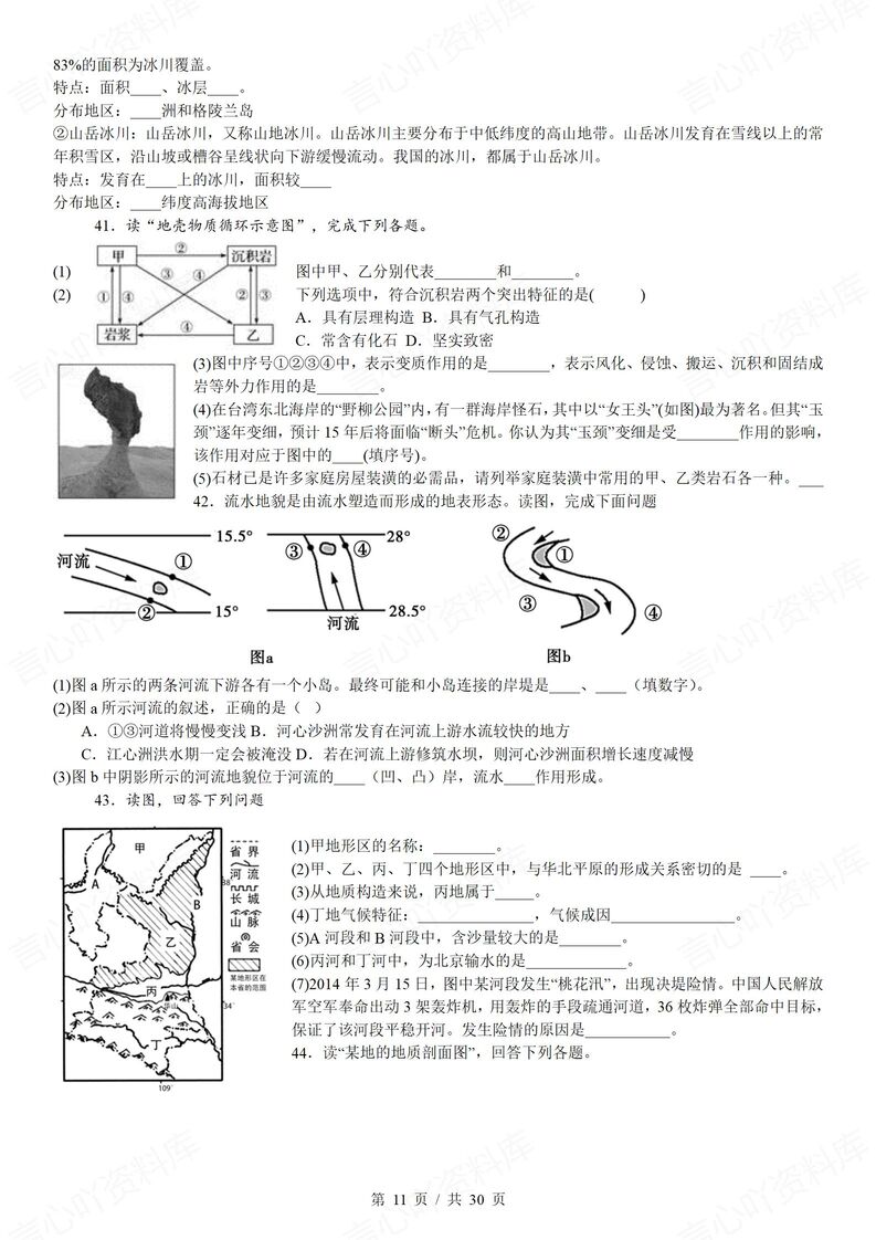 高中地理 | 自然地理基础知识考点汇总梳理插图高中地理5