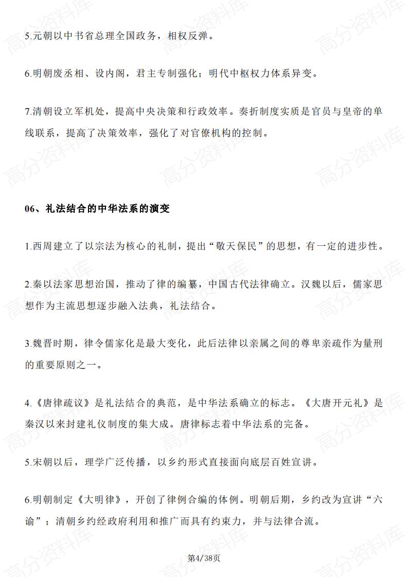 高中历史 | 2024版60个重要考点高考复习插图高中历史3