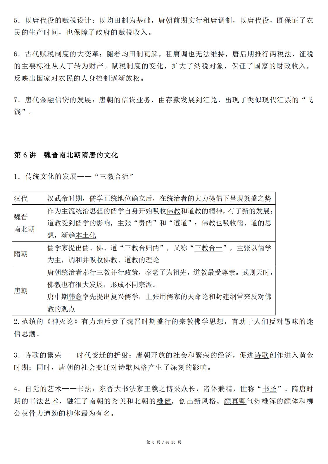 高中历史 | 必修选修教材融合知识考点汇总插图高中历史5