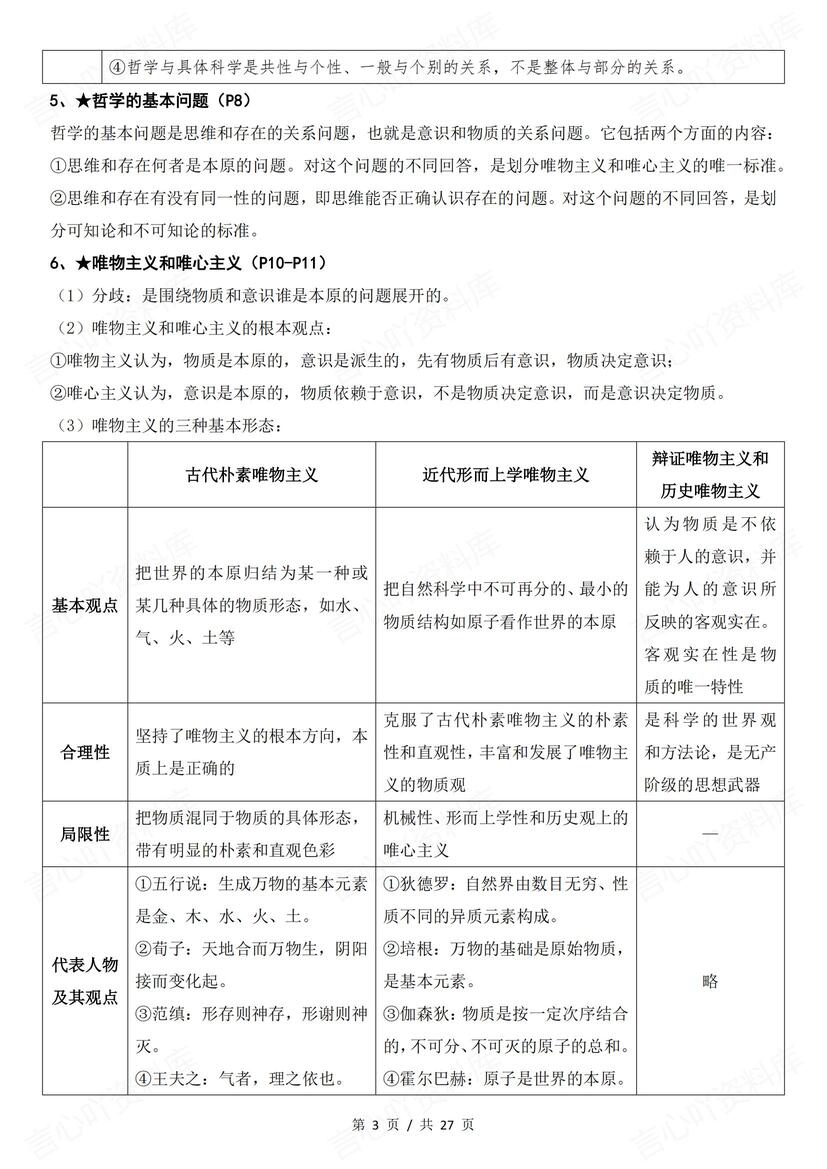 高中政治 | 必修四哲学与文化知识点总结插图高中政治1