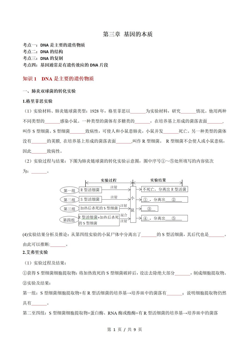 高中生物-学业水平合格考总复习知识梳理考点总结学业测试学考会考选考插图高中专题专项1
