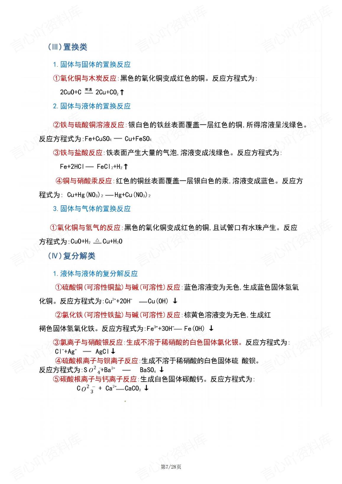 高中化学-2025重要知识点汇总插图高中化学6