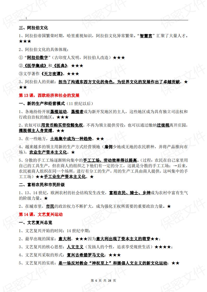 初中历史-9年级初三上下册全册知识点梳理插图初中历史5