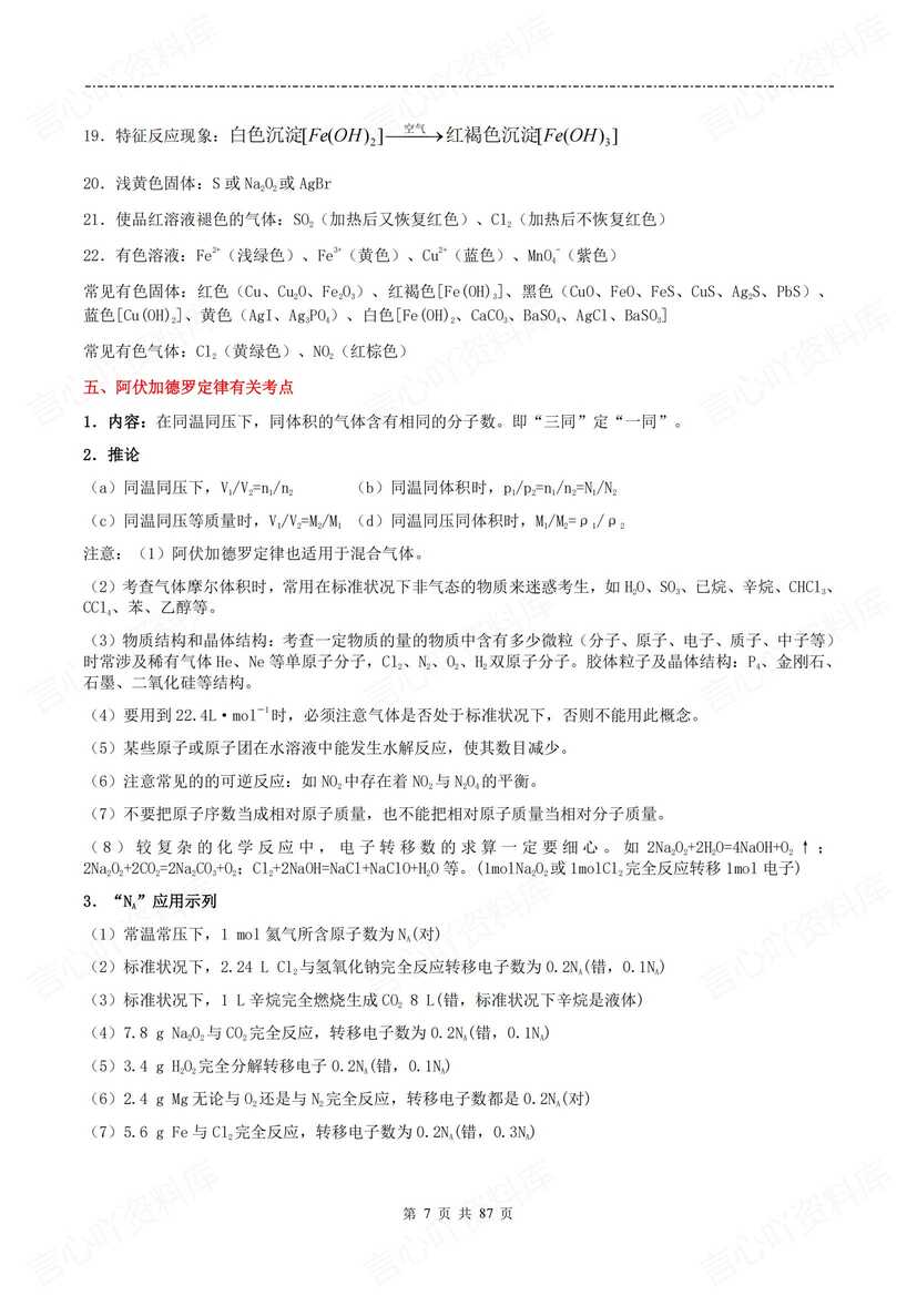 高中化学-2025高考冲刺三轮复习知识清单插图高中化学3