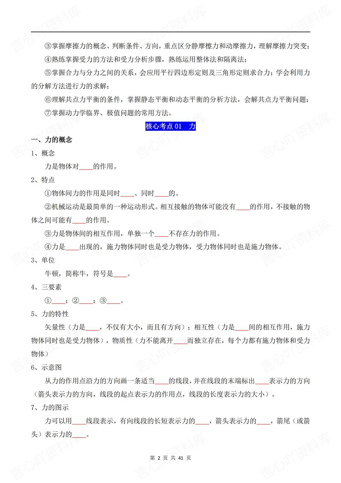 高中物理-2025高考物理《相互作用》专题训练（含答案解析）插图高中物理1