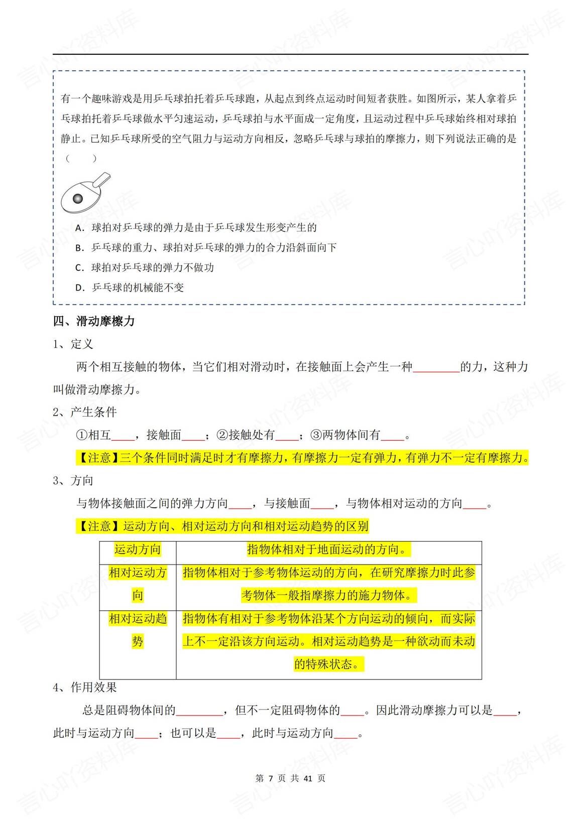 高中物理-2025高考物理《相互作用》专题训练（含答案解析）插图高中物理6