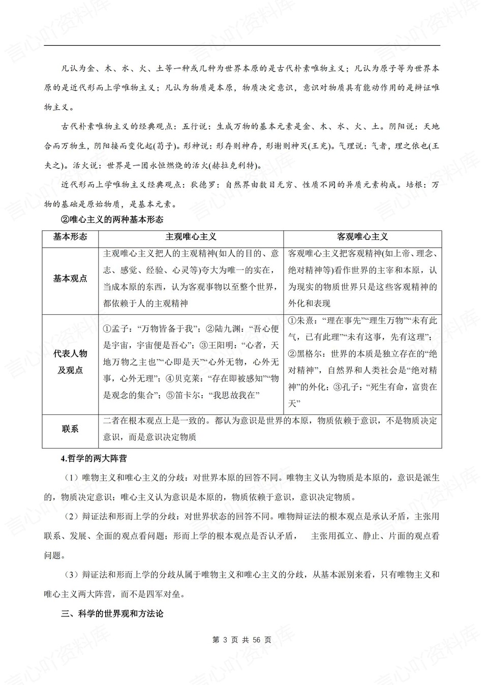 高中政治-必修四单元知识考点归纳汇总《哲学与文化》背诵默写版插图高中政治2