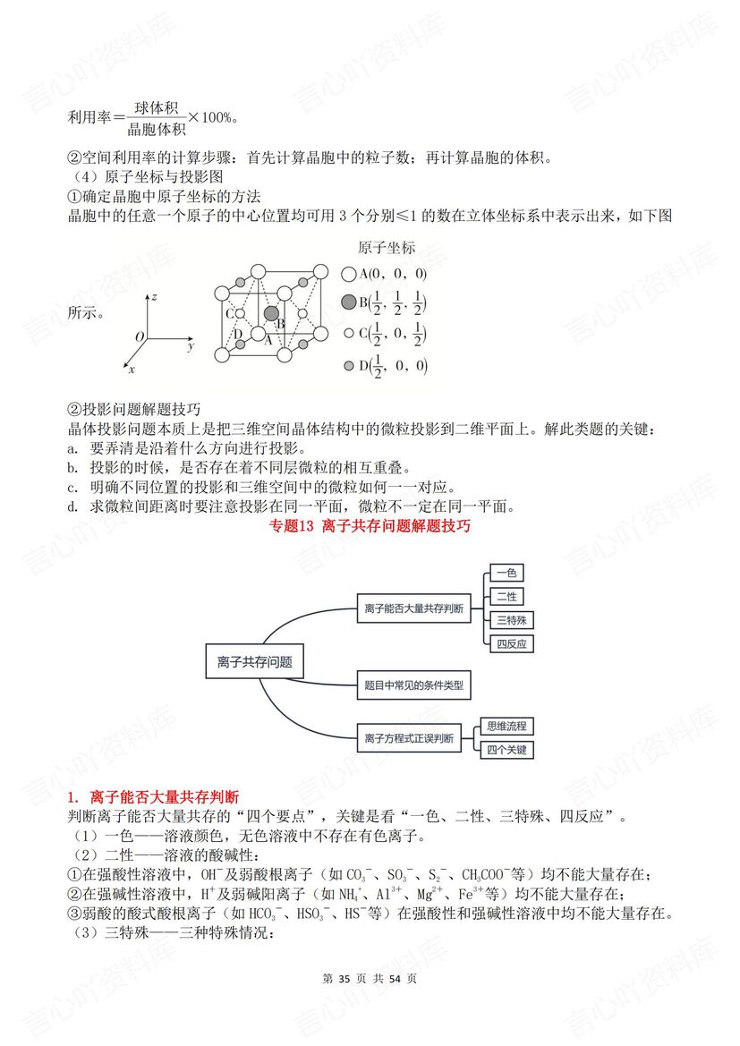 高中化学 | 高考考前专题知识识记清单梳理插图高中化学5