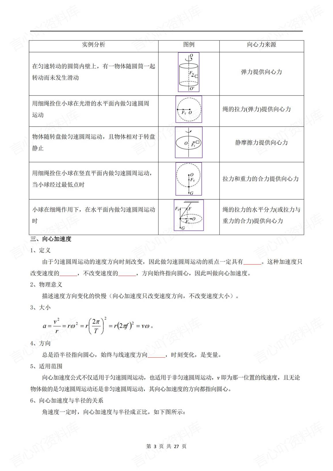 高中物理-2025高考物理《圆周运动》专题训练（含答案解析）插图高中物理2