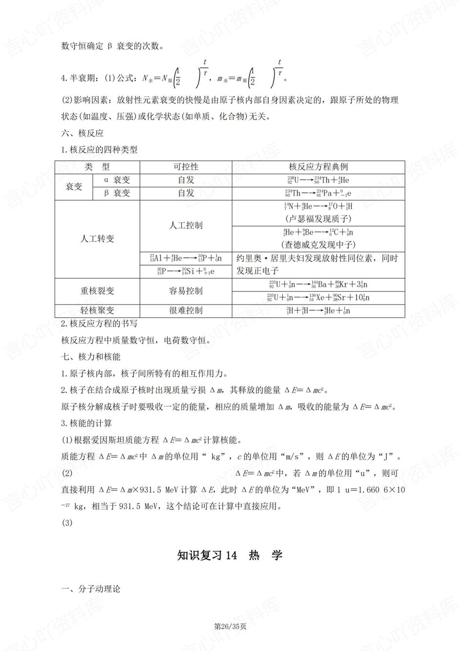 高中物理-高考复习18专题必备知识复习汇总插图高中物理6