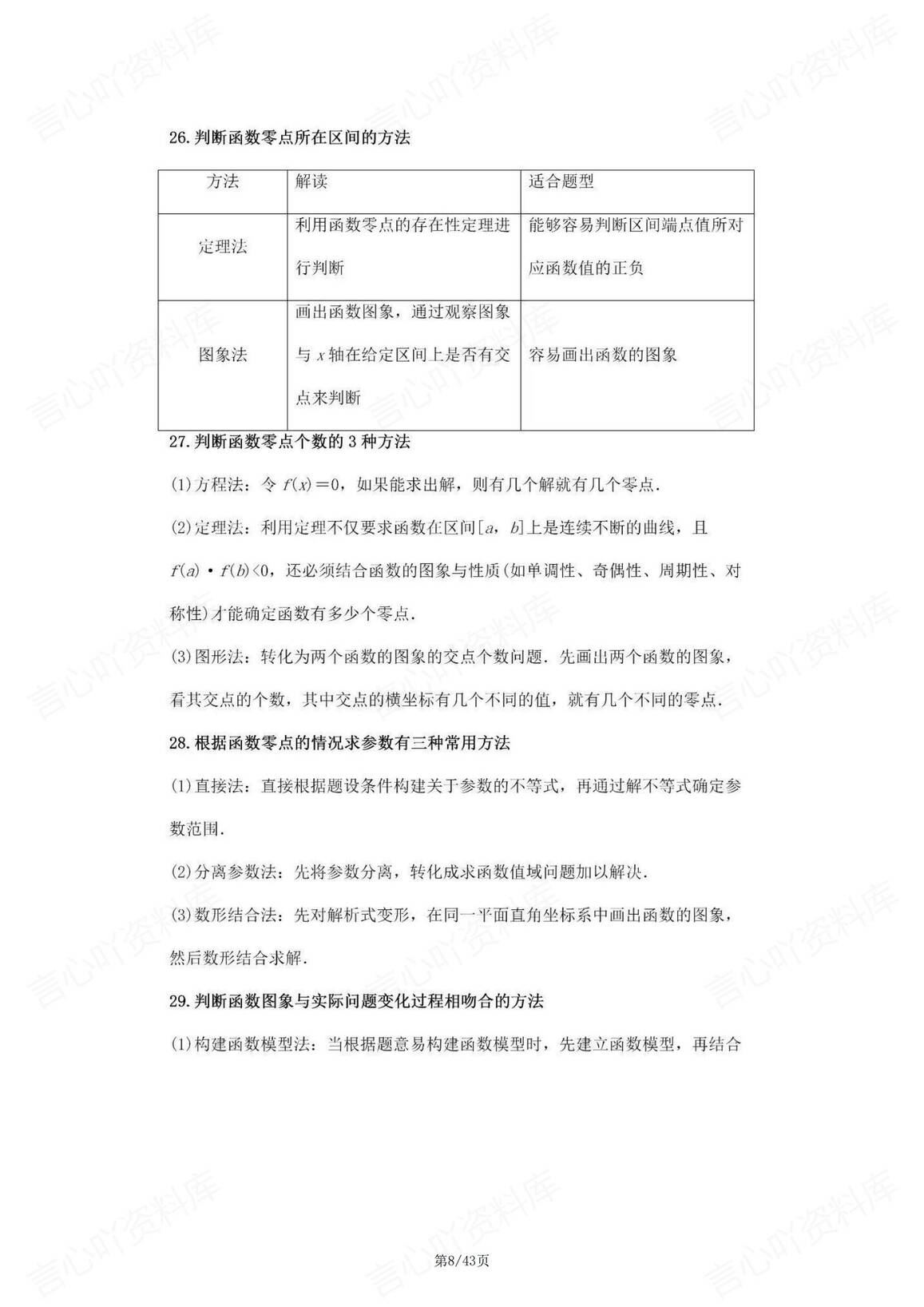 高中数学-148个解题方法集锦插图高中数学7