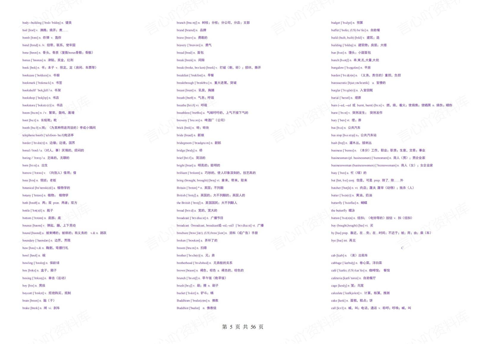 高中英语-3500词(含音标)及英语词组与习惯用语大全插图高中英语4