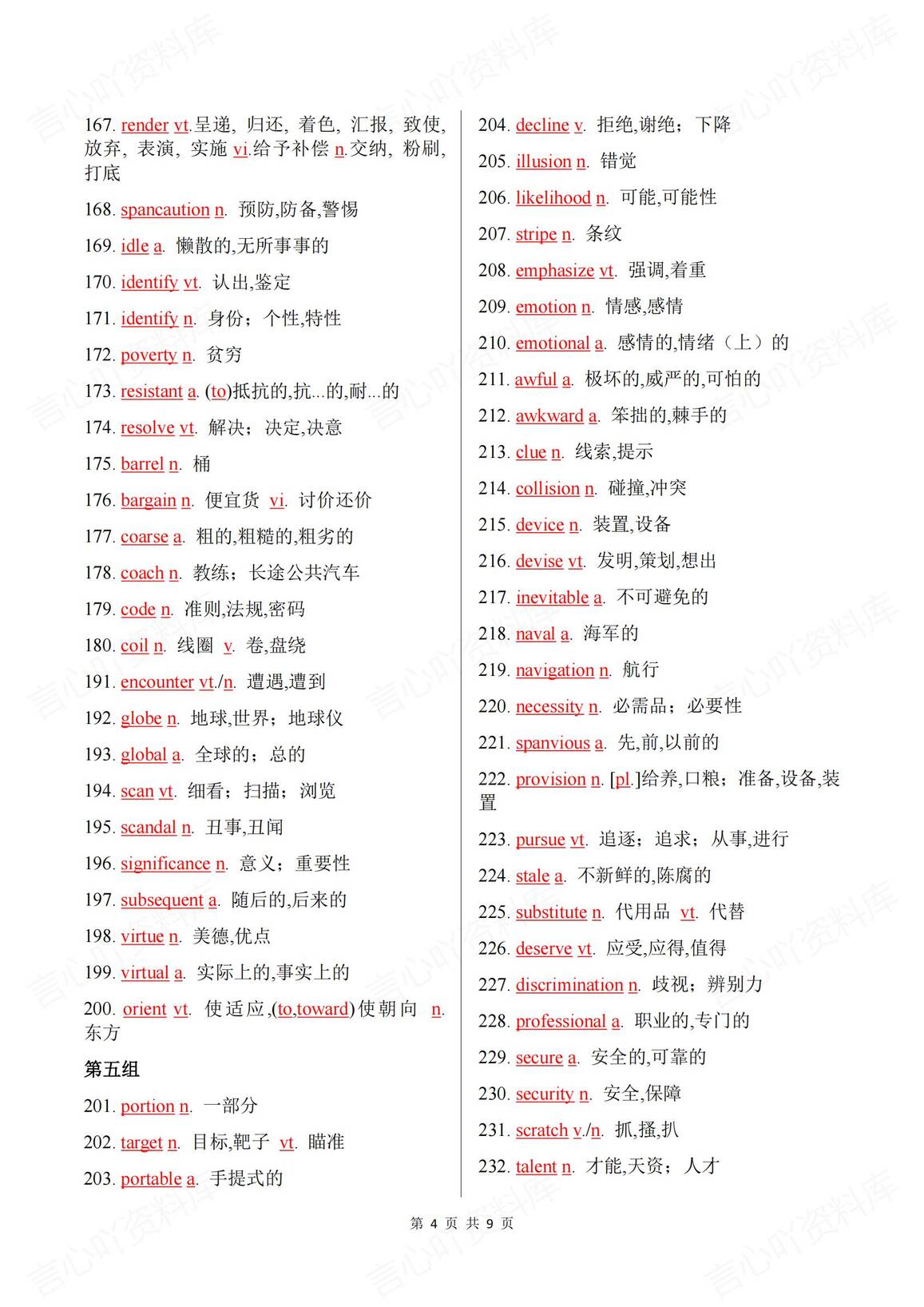高中英语 | 500个阅读理解高频重难词汇总插图高中英语3