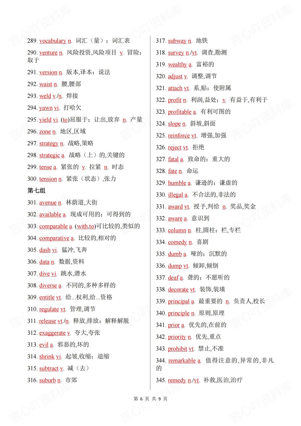 高中英语 | 500个阅读理解高频重难词汇总插图高中英语5