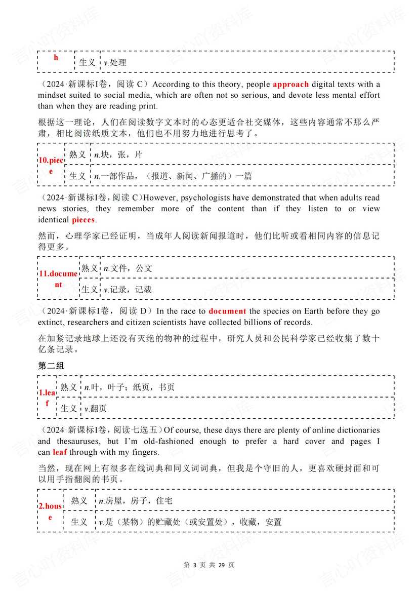 高中英语 | 120个高考熟词生义真题集汇总插图高中英语2