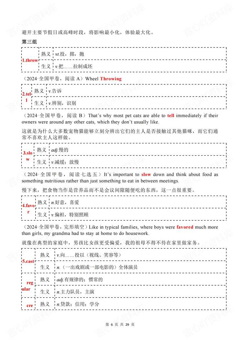 高中英语 | 120个高考熟词生义真题集汇总插图高中英语5