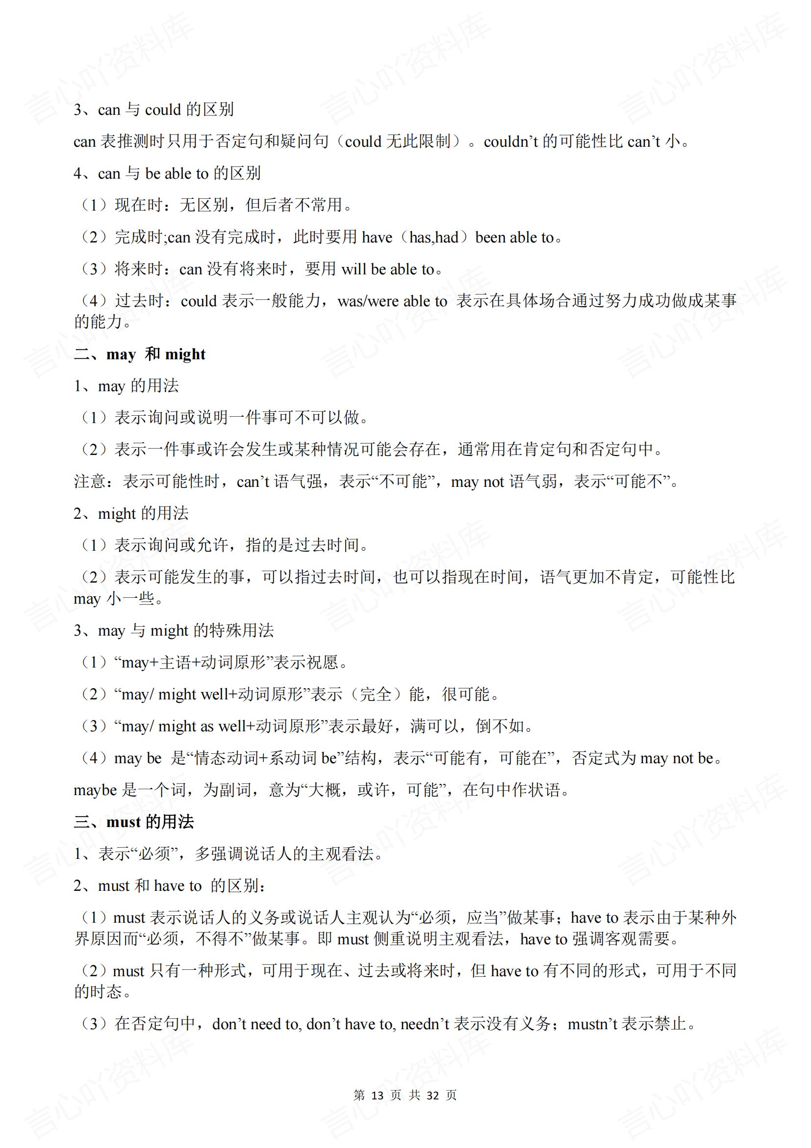 高中英语 | 十大专题语法知识复习梳理汇总插图高中英语5