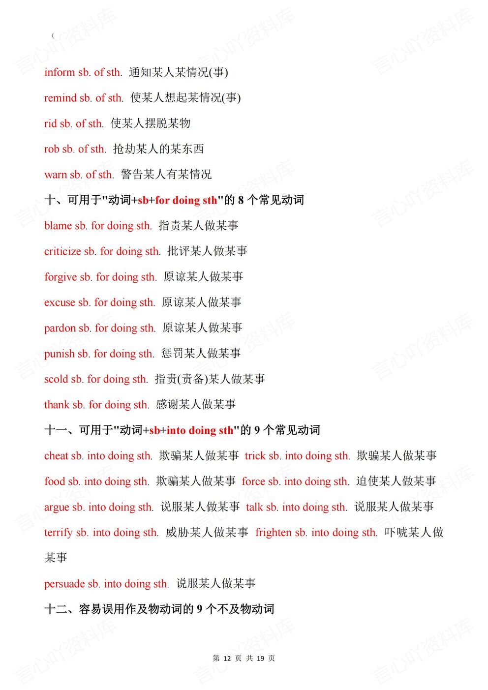 高中英语 | 固定搭配23个分类专题梳理汇总插图高中英语5