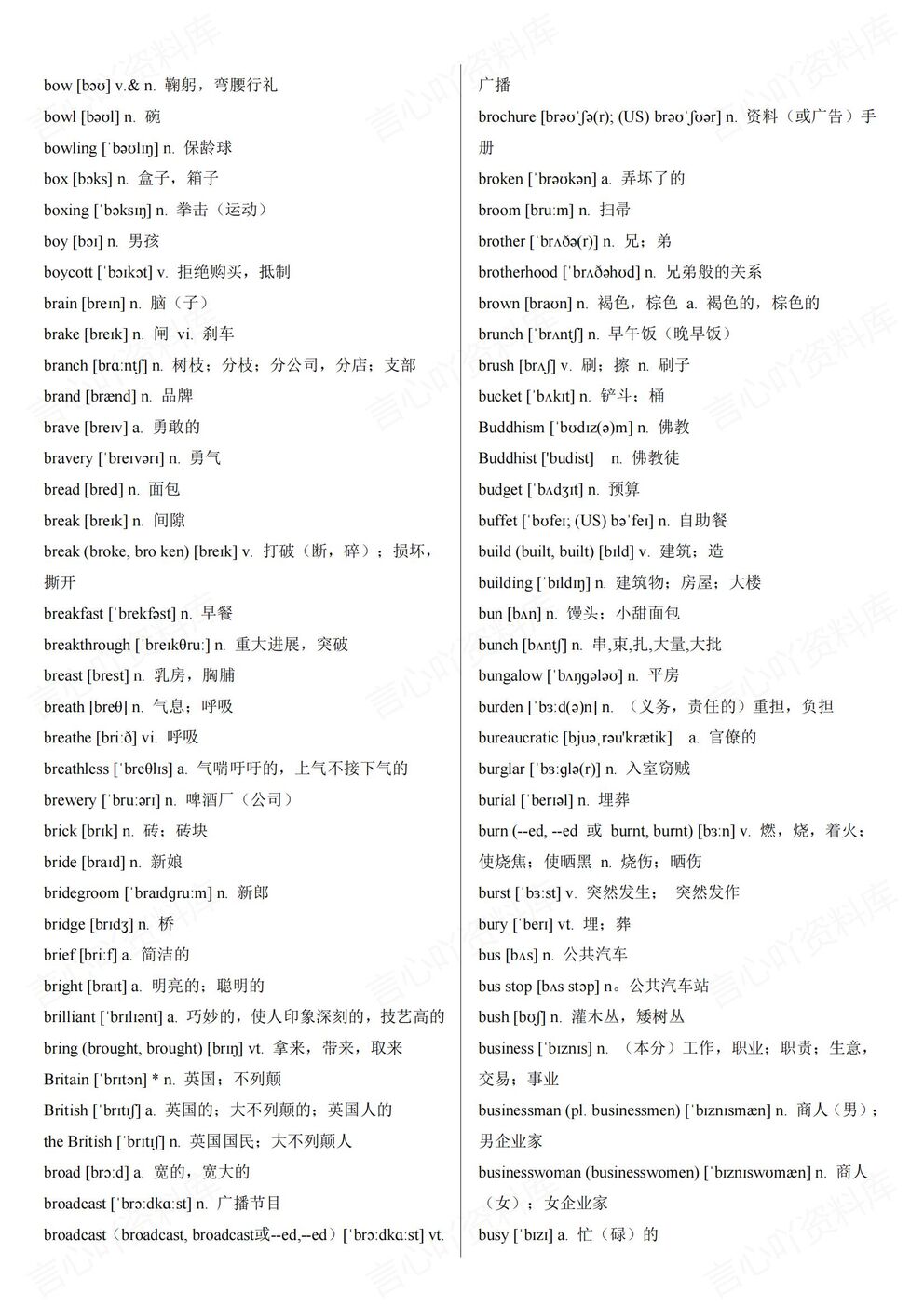 高中英语-3500单词复习速记插图高中英语2