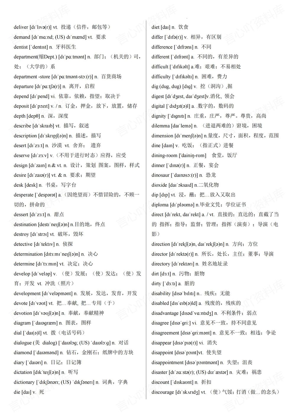 高中英语-3500单词复习速记插图高中英语3
