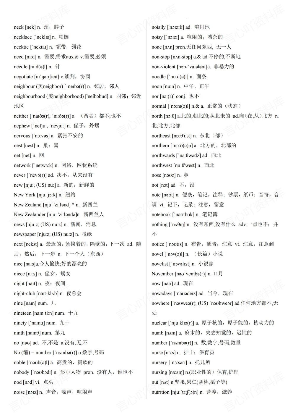 高中英语-3500单词复习速记插图高中英语5