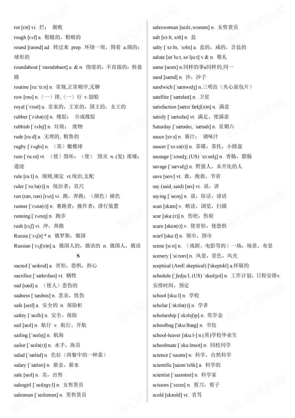 高中英语-3500单词复习速记插图高中英语6