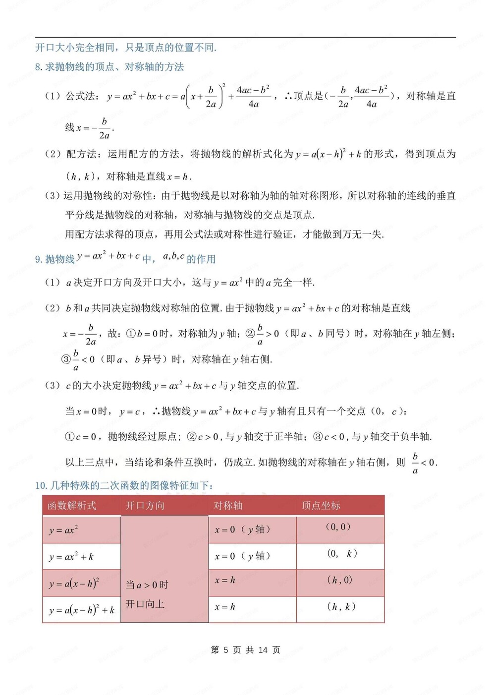 初中数学-九年级上单元知识清单汇总梳理人教版初三上册插图初中数学4